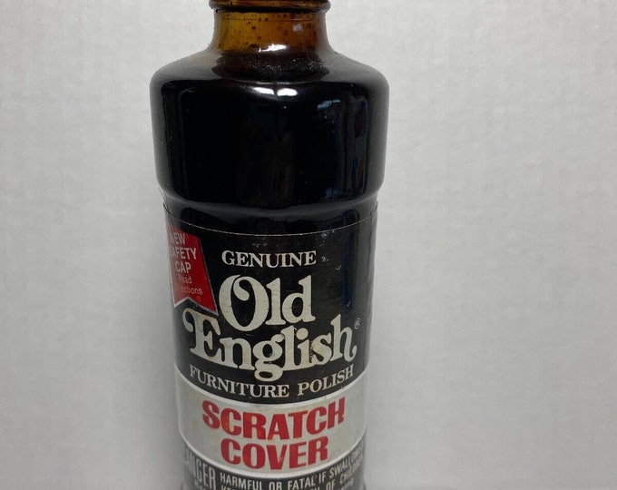 Vintage Old English Furniture Polish Scratch Cover Glass Etsy