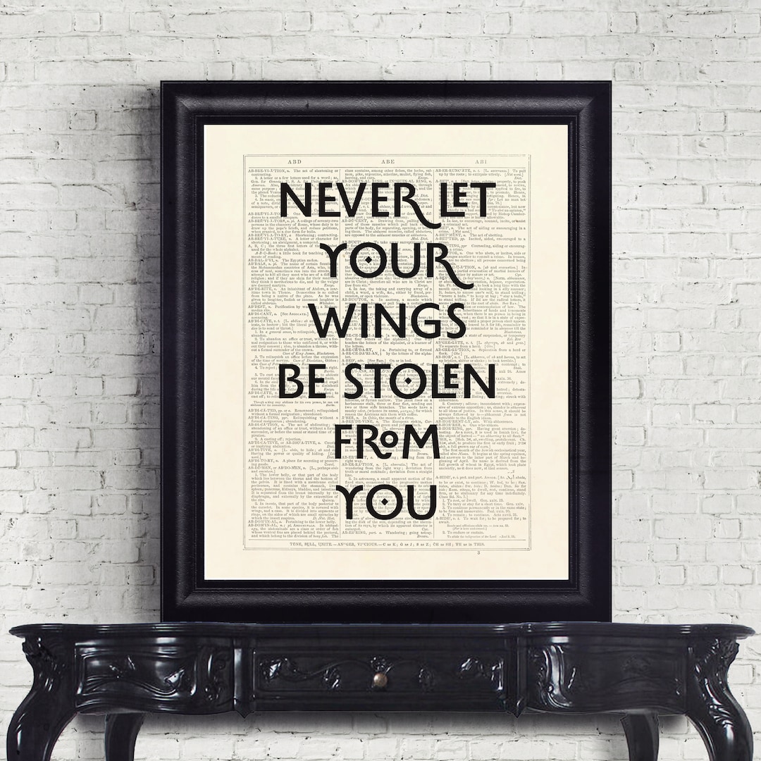Maleficent Never Let Your Wings Be Stolen From You Dictionary Page