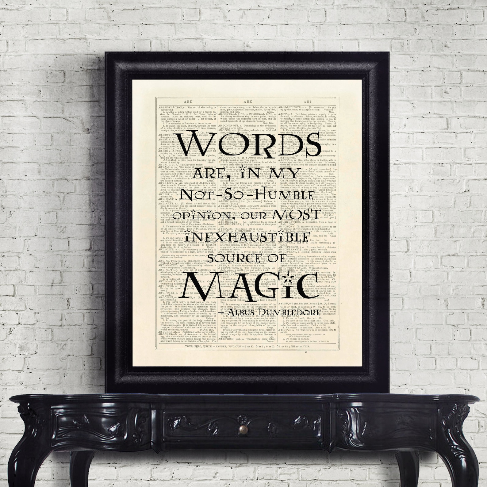 Harry Potter Words are in my notsohumble opinion Quote Etsy