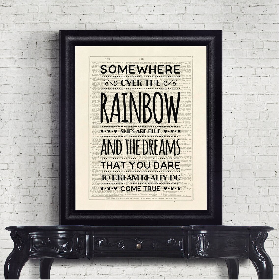 Wizard of Oz Quote Dorothy Somewhere Over The Rainbow Etsy 日本