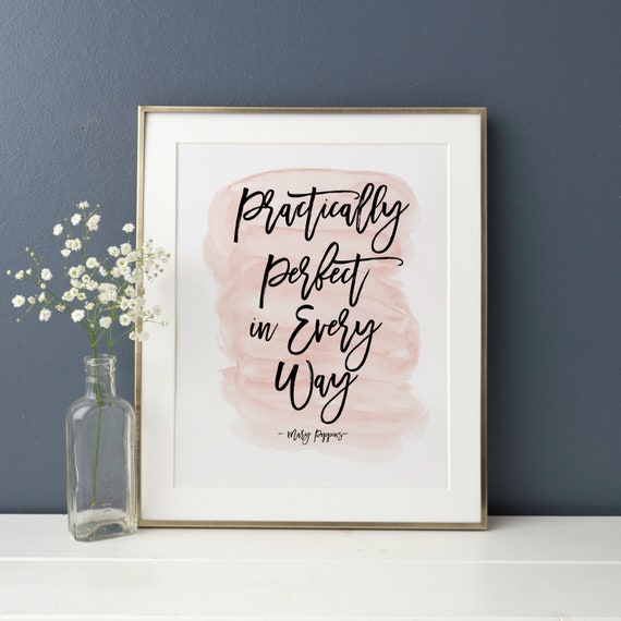 Mary Poppins Praktisch Perfekt In Jeder Hinsicht Sofortiger Etsy