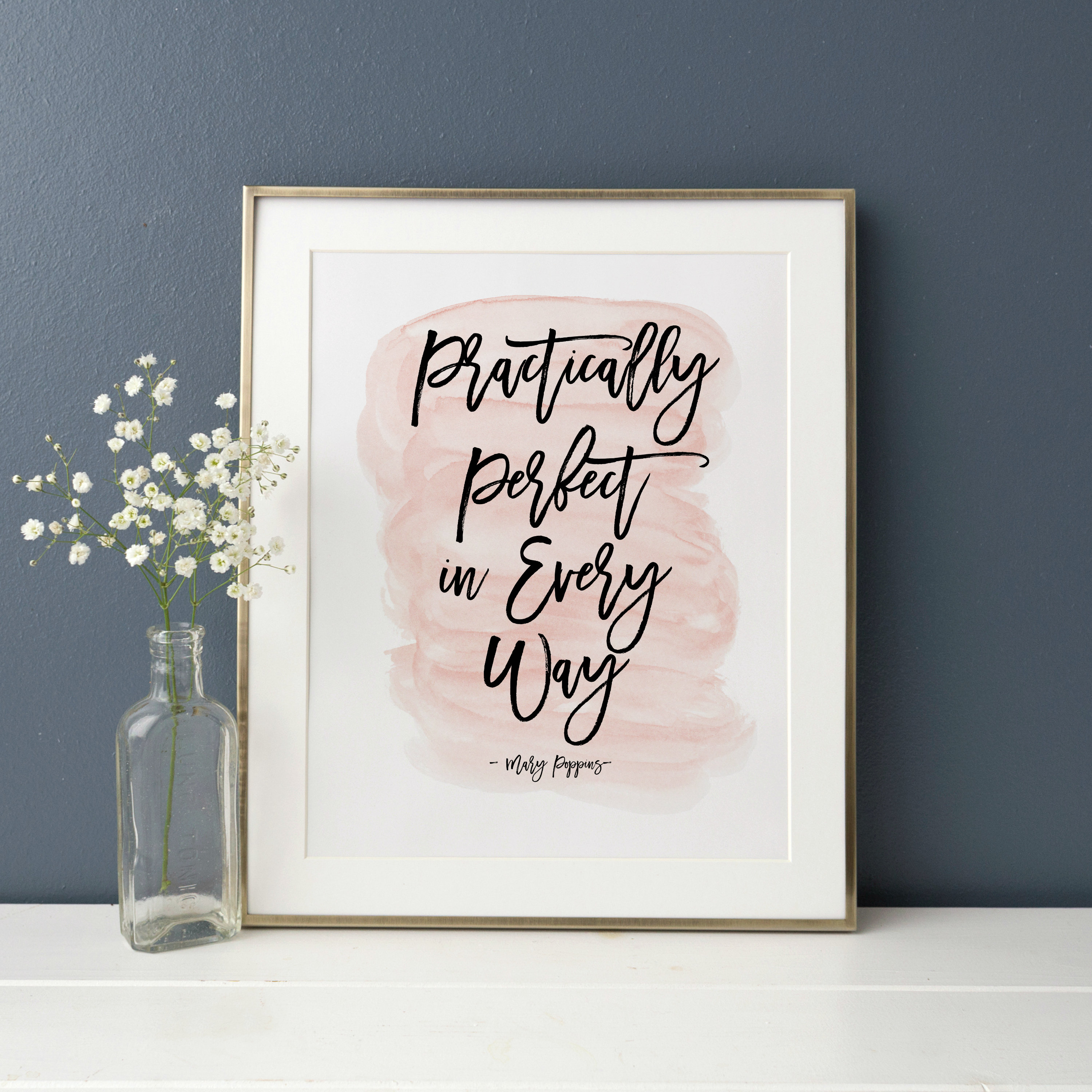 Mary Poppins Practically Perfect in Every Way INSTANT DOWNLOAD Wall Art ...