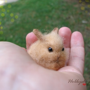 Small Valentine’s Day Gift Needle felted animal Realistic  Doll pet Felted Animal bunny miniature  tiny bunny rabbit Bunny OOAK cute mini