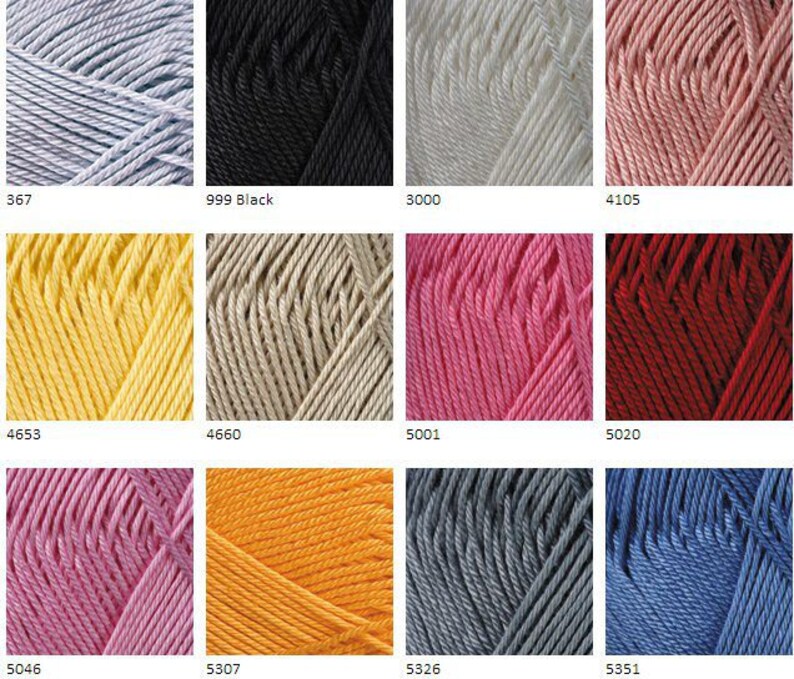 Mercerized Cotton Yarn Amigurumi Crochet Yarn Yarnart Etsy