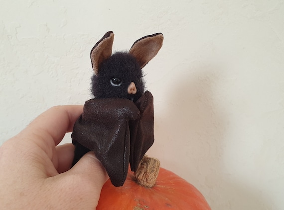 Realistic baby bat plush on sale
