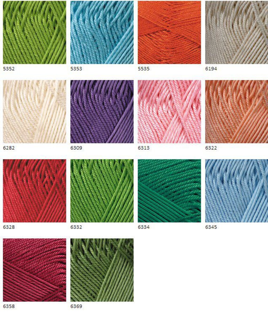 Mercerized cotton yarn Amigurumi crochet yarn Yarnart Etsy