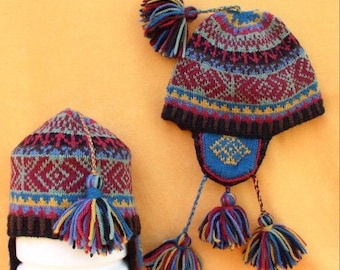 The Inka Hat Knitting Pattern, PDF download