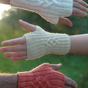 Shirl's Mittlets Knitting Pattern, PDF, fingerless gloves