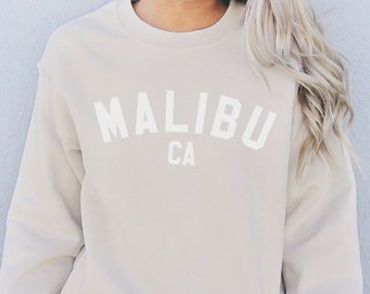 Malibu Sweatshirt, Malibu Shirts, California Sweatshirt, Malibu California, California Sweatshirt