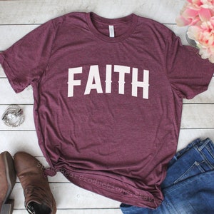 Faith T Shirt Christian Shirt Christian Sweatshirt Faith Shirt Christian Tee Shirt image 3