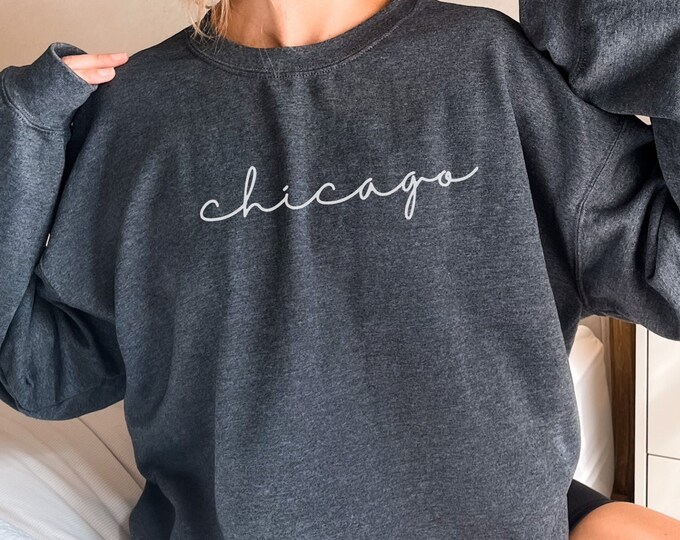 Chicago Sweatshirt, Chicago Sweater, Chicago Gifts, Chicago State Sweatshirt, Chicago Shirts, Chicago Vintage Style Sweatshirt, Crewneck