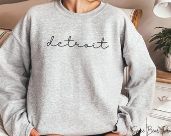 Detroit Sweatshirt, Michigan Sweatshirt, Detroit Shirts, Detroit TShirts, Michigan Sweater, Detroit Sweater