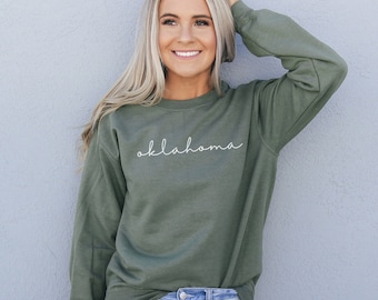 Oklahoma Sweatshirt, Oklahoma Sweater, Classic Sweatshirt
