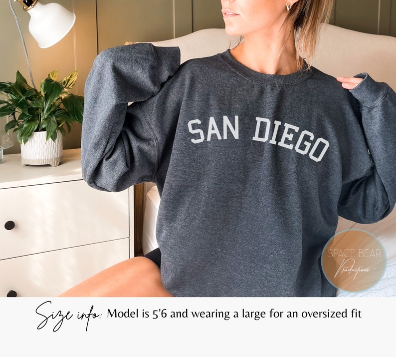 San Diego Sweatshirt, San Diego Sweater, San Diego Beach Sweater, San Diego Vacation Sweater, Beach Vacation Sweatshirts, Family Sweatshirt Dark Heather