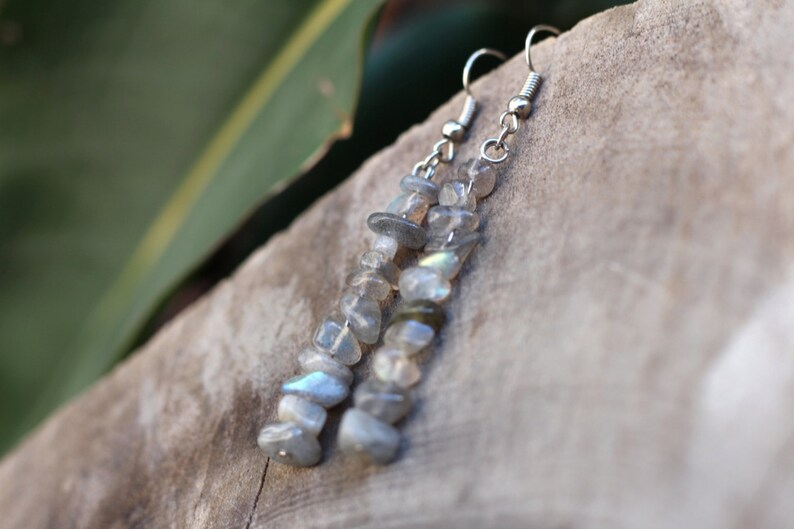 Bead Jewelry Blue Crystal Earrings Stone Earrings Crystal Earrings Boho Earrings Mismatched Earrings