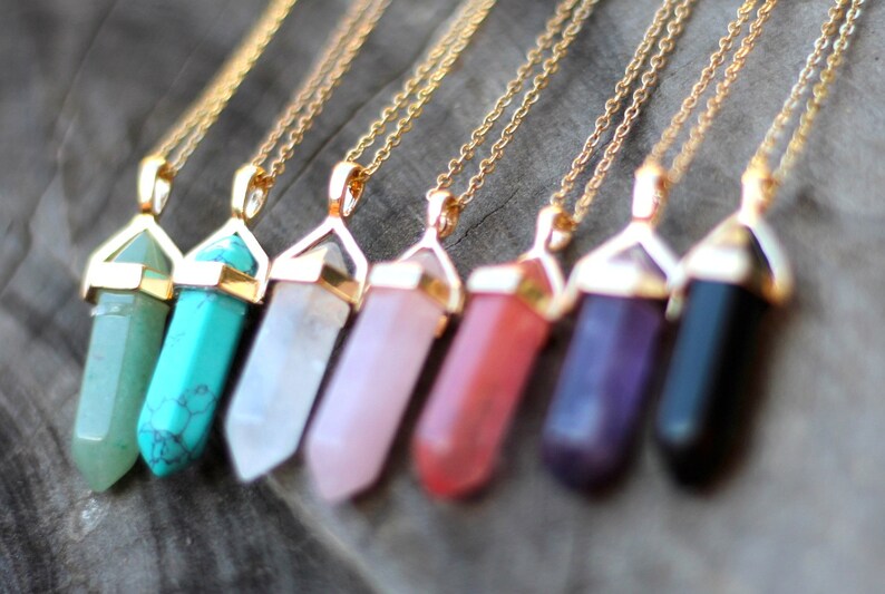 Crystal Necklace Healing Crystals and Stones Necklace Etsy