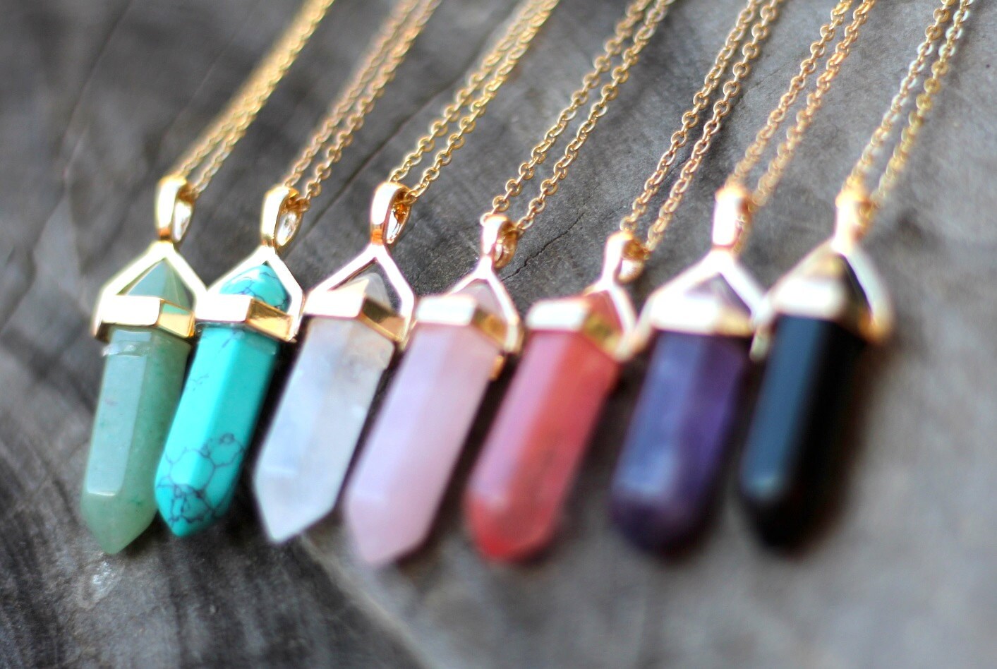 Crystal Necklace Crystal Jewelry Crystal Pendant Etsy