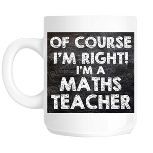 School Maths Teacher Novelty Gift Mug SHAN786