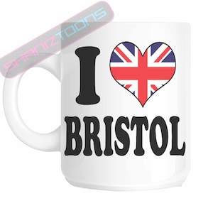 I Love Bristol Gift Mug shan132
