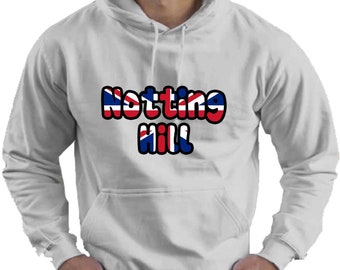 Notting Hill London UK Liebe Erwachsene Unisex Mens Womens Hoodie mit Kapuze oben Geschenk