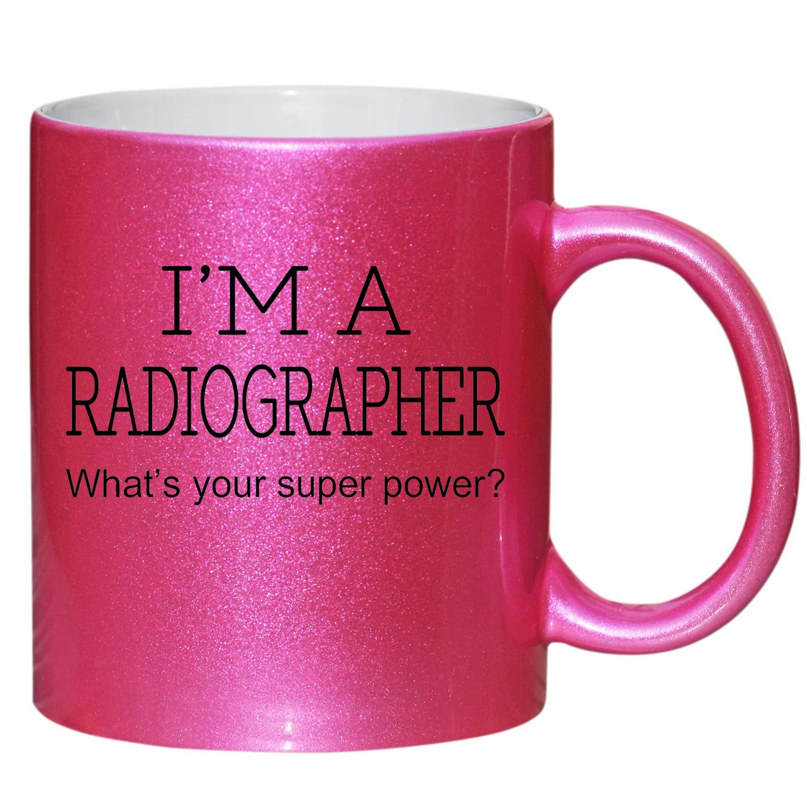 Radiographer Thank You Gift Pink Glitter Mug Shan311 Etsy Australia
