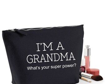 Grandma Thank You Gift Women's Make Up Accessory Bag Mothers Day