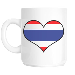 Thailand flag design gift mug