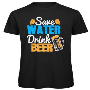 Bier drinker drinken grappige slogan papa bod grappige opa Christmas birthday gift volwassenen mens Unisex zwart organische T shirt