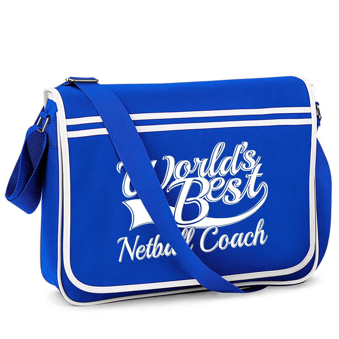 Netball Coach Gift Retro Messenger Bag Etsy