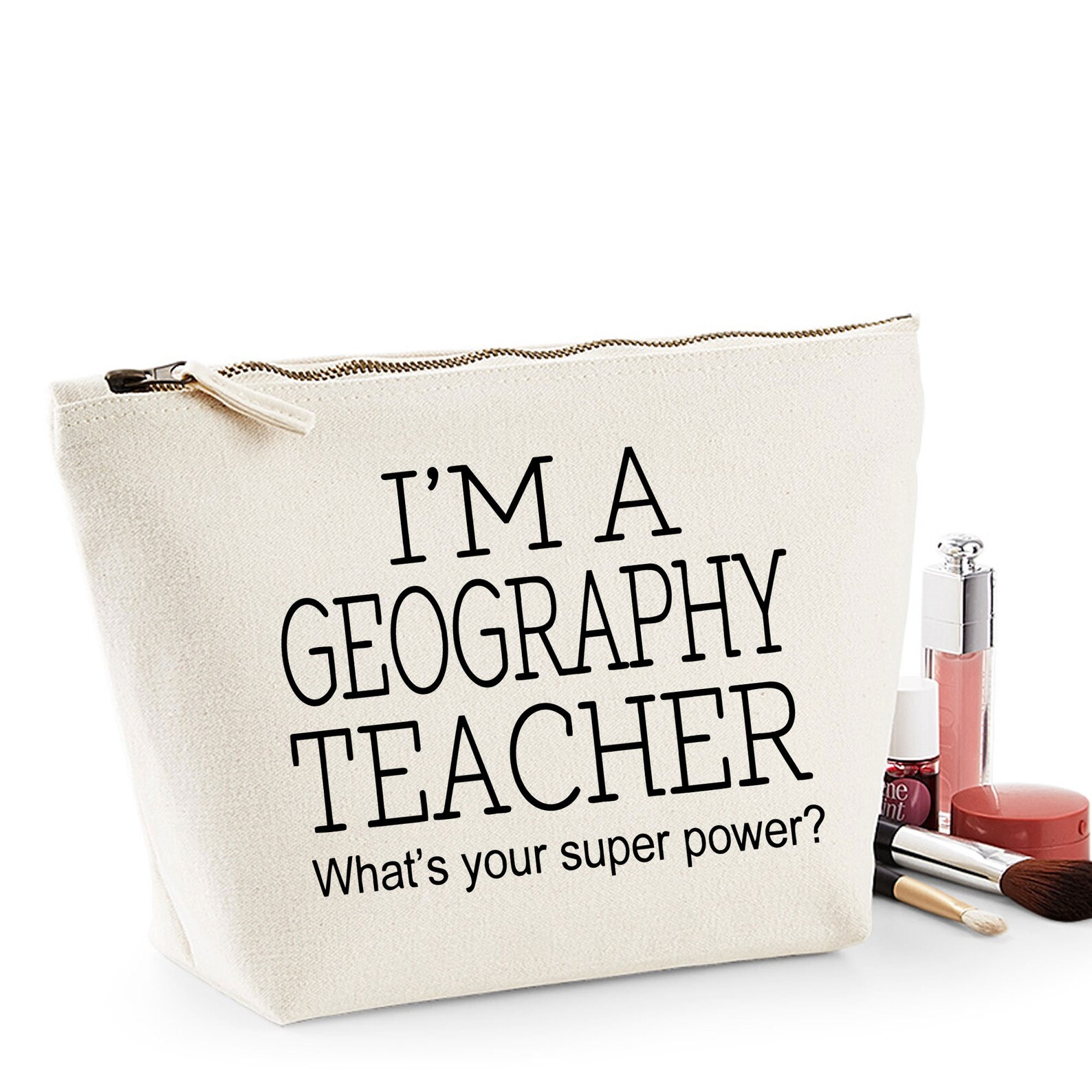 Geography Teacher Thank You Gift Women's Make up Accessory Etsy