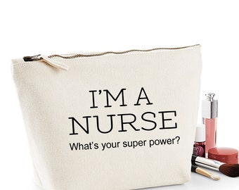 Nurse Thank You Gift Women&#39;s Make Up Accessory Bag Mothers Day