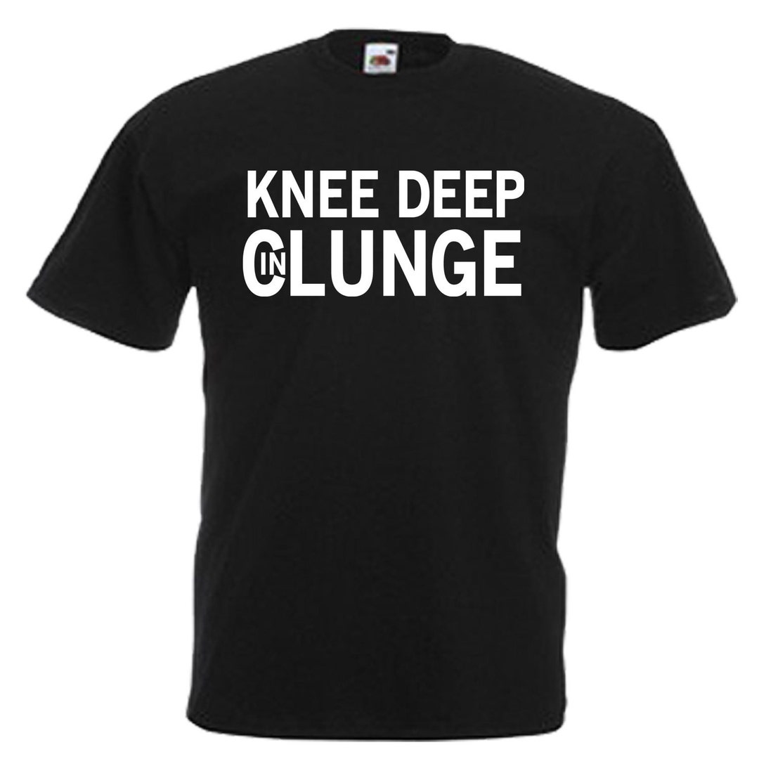 T-shirt Humour Homme 'Knee Deep' - Fruit Of The Loom - Neuf Sans étiquettes