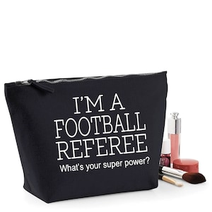 Football Referee Thank You Gift Women&#39;s Make Up Accessory Bag Mothers Day