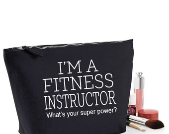 Fitness Instructor Thank You Gift Women's Make Up Accessory Bag Mothers Day