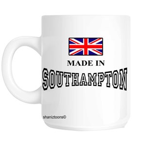 Made born in southampton birthday gift mug