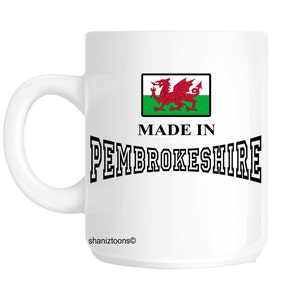 Made Born In Pembrokeshire Birthday Gift Mug shan484