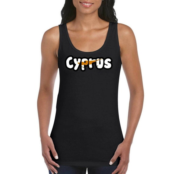 Cyprus text Ladies T-Shirt