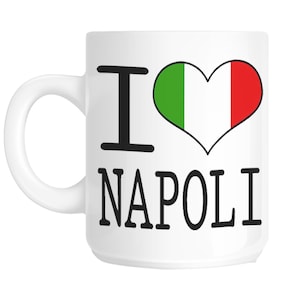 I Love Heart Napoli Italy Italian Flag Design Gift Mug shan180