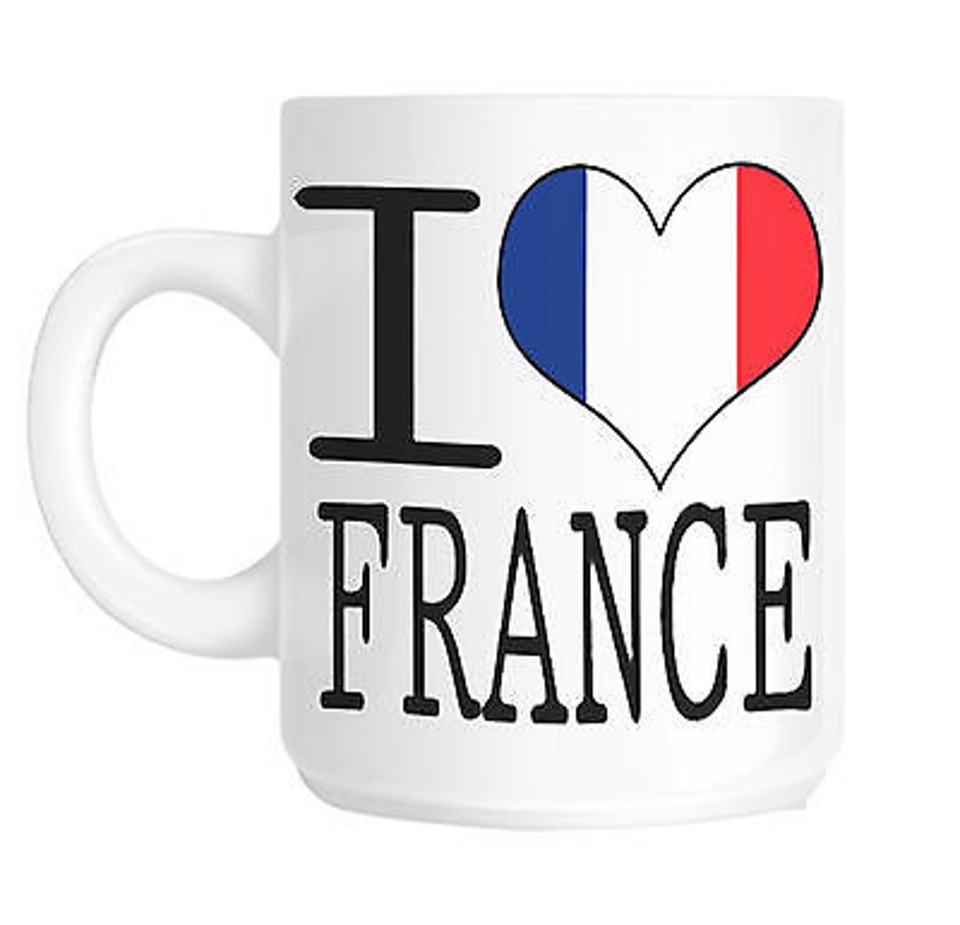 CENWA French Flag Heart Charm Earrings - Stainless Steel French Jewelry, National Flag Gift, Patriotic Accessories