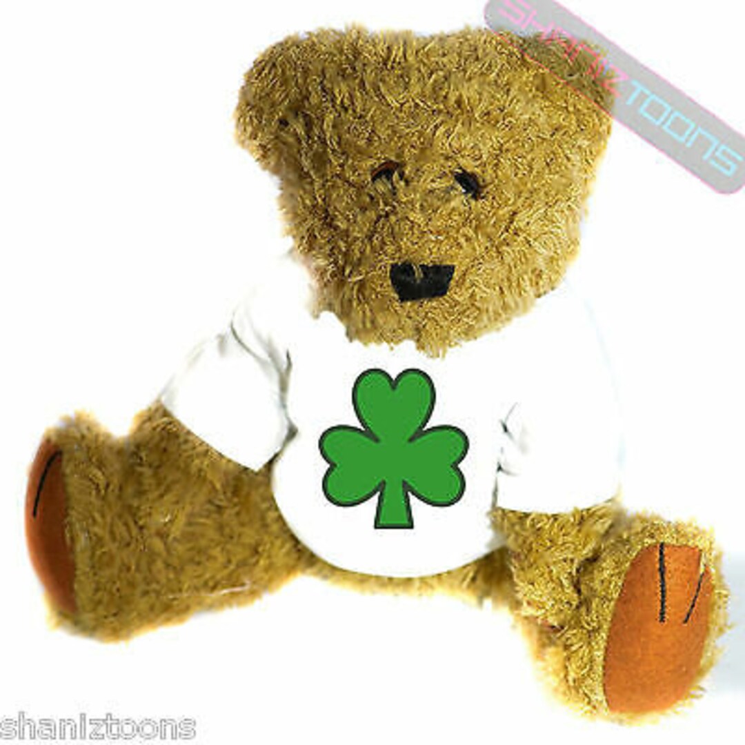 Lucky Shamrock Irish Ireland Mascot Novelty Gift Teddy Bear Etsy