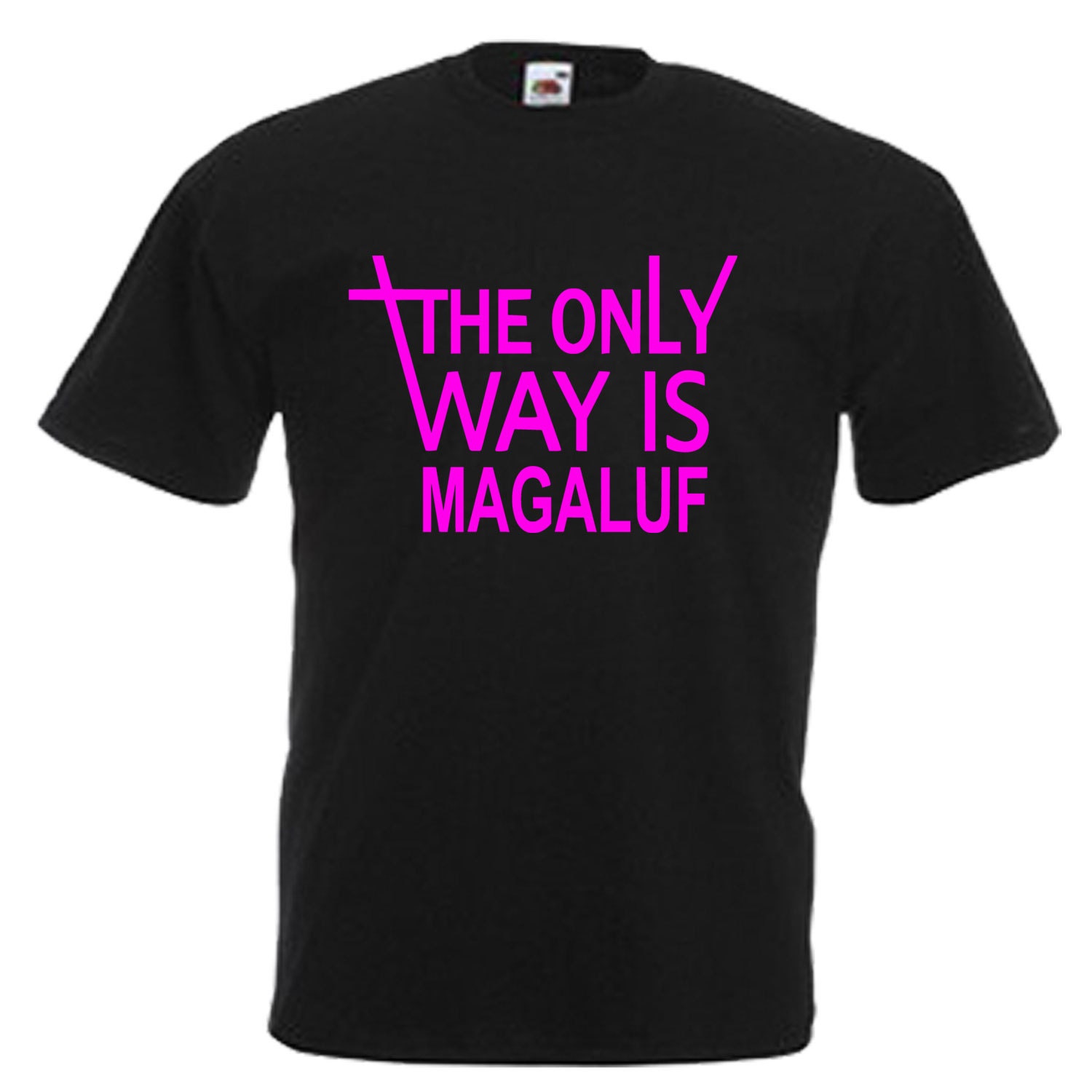 T-shirt Imprimé Humoristique Kavos Lads - Motif Cerf De Fête Lumineux Dans Le Noir - Marque Fruit Of The Loom