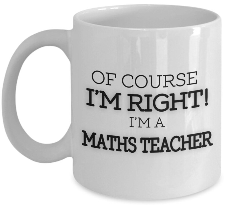 Maths Teacher Christmas Novelty Gift Mug Etsy UK