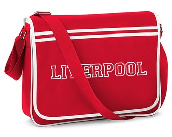 Liverpool Gift Retro Mens Football Sports College University Messenger Man Bag