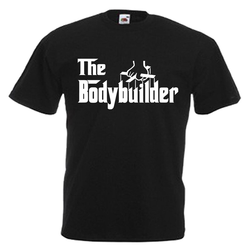 Bodybuilder Mens Gift Adults Black T Shirt Sizes From Small 3XL image 1