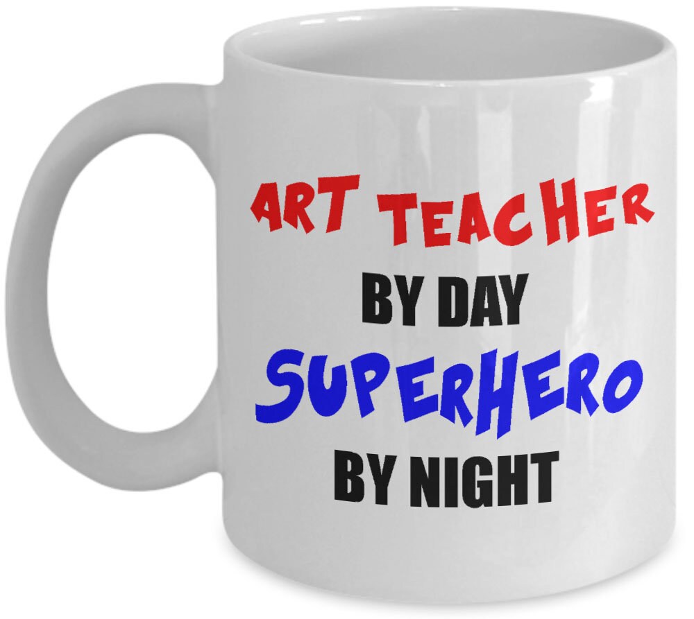 Art Teacher Christmas Novelty Gift Mug Etsy UK