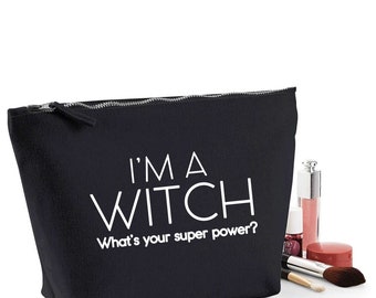 Witch Funny Friend Thank You Gift Women's Make Up Makeup Accessory Bag