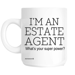 Shan370 inmobiliaria divertido regalo taza
