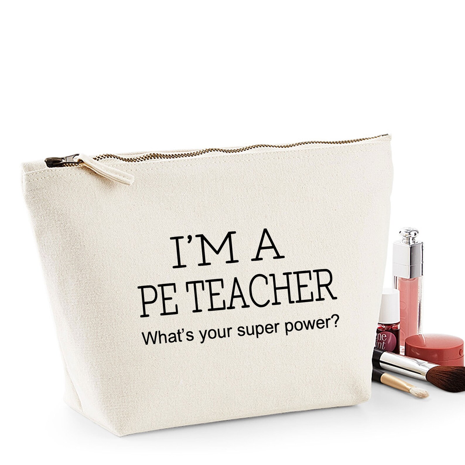 PE Teacher Thank You Gift Women's Make Up Accessory Bag Etsy