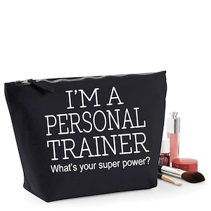 Personal trainer thank you gift women's make up accessory bag mothers day