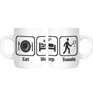 Eat Sleep Tennis Player Gift Mug shan102